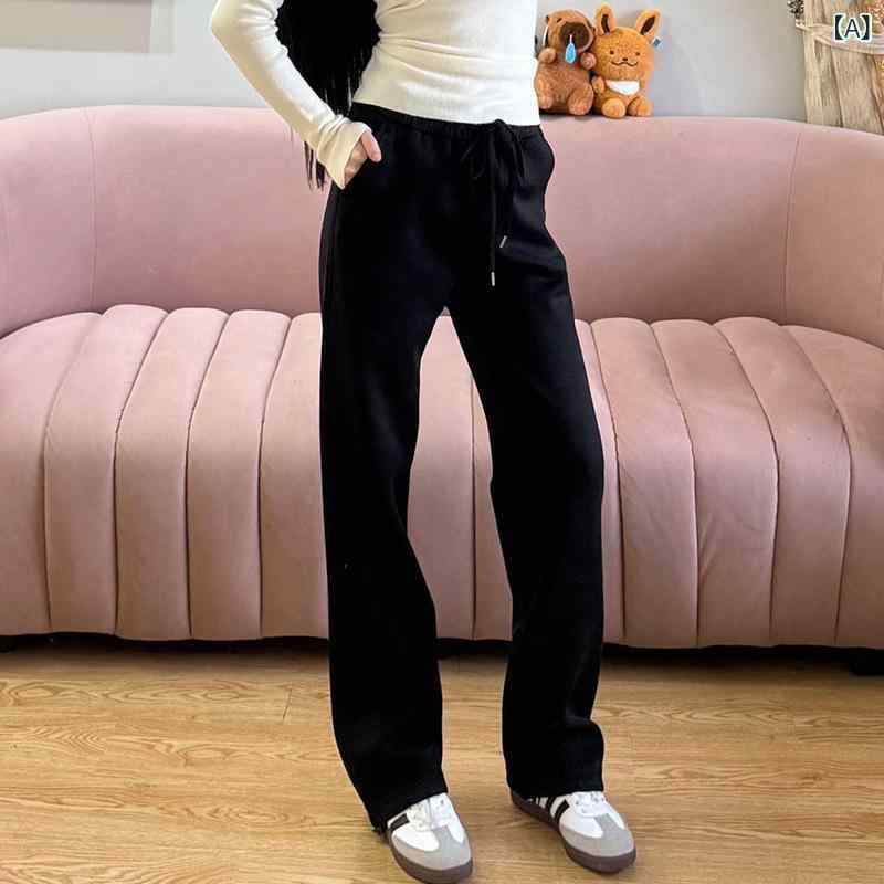 スウェットパンツ レディース 裏起毛 暖かい ジョガーパンツ 2WAY 裾絞り ストレート 厚手 防寒 部屋着 ルームウェア 秋冬 スポーツ 散歩 ストレッチ ゆったり 美脚 ボトムス ロングパンツ ウエストゴム