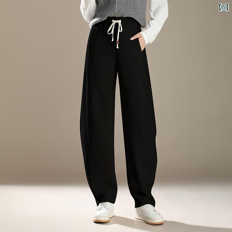 ワイドパンツ レディース 裏起毛 防寒 バナナパンツ あったか ハイウエスト ボトムス ロング丈 厚手 ゆったり シルエット 体型カバー ウエストゴム 動きやすい 暖かい ぬくぬく 保温 冬用 カジュアル お出かけ 普段使い きれいめ 股上深め 裾広がり