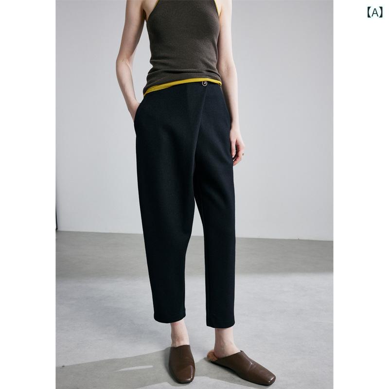 テーパードパンツ レディース 後宮ズボン下 裏起毛 ロングズボン下 ボトムス 朦々たる 防寒 生あたたかい 心地よい 無地 美脚 脚長 低身の丈 ズボン 履き気味合い たわい無い 酉の方角予防医学 伸ばすこと 分かりやすい デイリー 秋冬 通い