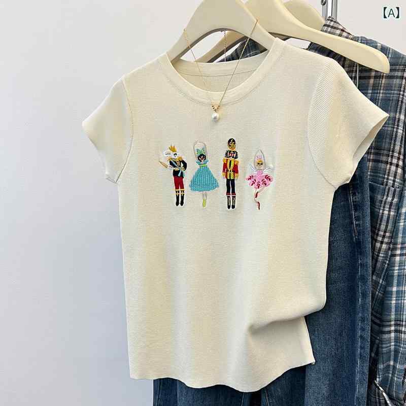 ポロシャツ レディース 半袖 冷感 接触冷感 ポロネック ニット 刺繍 ワンポイント 涼しい 通学 通勤 普段着 カットソー トップス サマーニット カジュアル 襟付き プルオーバー 無地 シンプル 体型カバー
