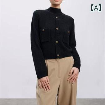 ジレー レディース 編み物 トップス 遊撃手丈 長袖 秋冬 羽織り 前くい違い モックネック ハイネック プルオーバー 朦々たる 無地 分かりやすい 事務室 通い 生あたたかい 防寒 上衣風 名取り草 厚地の外套 重ね着 伸縮性