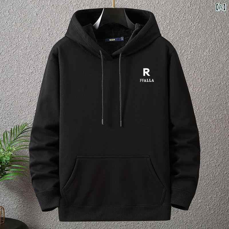 パーカー メンズ プルオーバー フード付き スウェット 裏起毛 厚手 大きいサイズ ビッグシルエット 冬服 トップス 無地 防寒 暖かい ルームウェア スポーツ カジュアル 3L 4L 5L 6L シンプル 部屋着 柔らかい