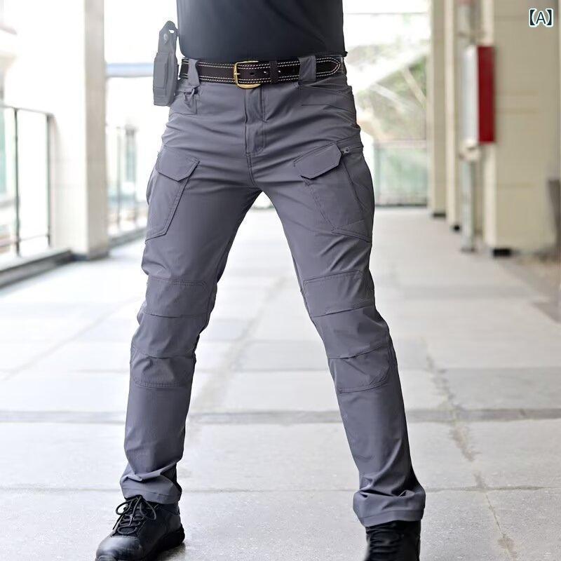 カーゴパンツ メンズ 速乾 登山 アウトドア ワークパンツ ストレッチ ロングパンツ 夏用 薄手 タクティカルパンツ ミリタリー 釣り キャンプ トレッキング ボトムス 作業着 通気性 軽量 丈夫 撥水 ズボン