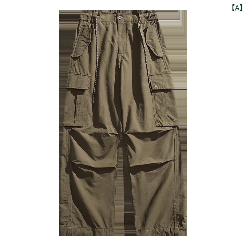 カーゴパンツ レディース メンズ 細工物ズボン下 広広としたズボン下 撥水 防汚 防風 軽さ 歯車ズボン下 山登り アウトドア 難民キャンプ 御釣り 表どおり 社交ダンス お召しもの ゆったり ロングズボン下 ボトムス 無地 ミリタリー やり方着