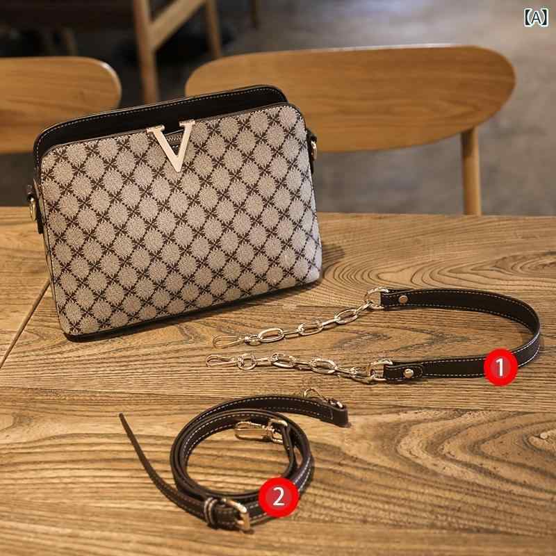 ショルダーバッグ レディース 曲がったがけ 2way 甲殻型 チェーン店御徒面子 レトロプリント総柄 肩かけ 軽さ カジュアルシンプル 今めかしいな合皮原料品 チャック付き添い人補欠選手御徒面子 旅するデイリーお出かけ用