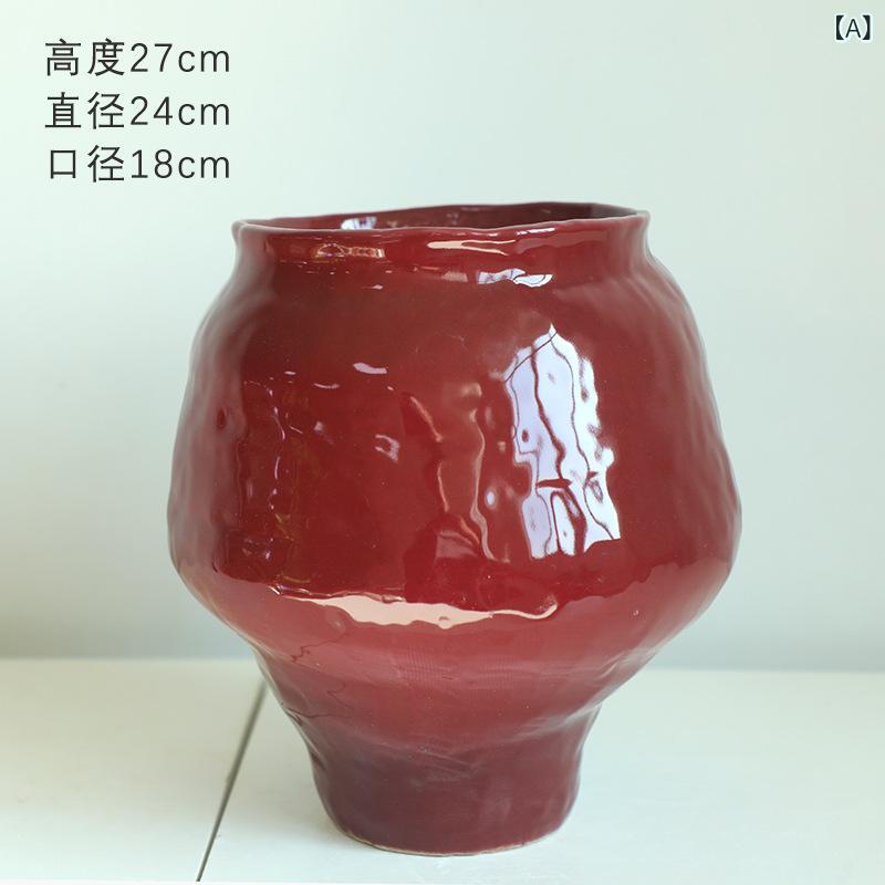 花立て 瀬戸もの お花軍事基地 今めかしい 和今めかしい 赤いこと 赤 今めかしい 飾りつけ オブジェ 室内装飾 リビング 入り口・入口 昼ご飯 卓上 飾りつけ 瀬戸もの 花器 分かりやすい  差し上げ物 差し上げ物 工作祝い事 一緒になる祝い事 華道 監督