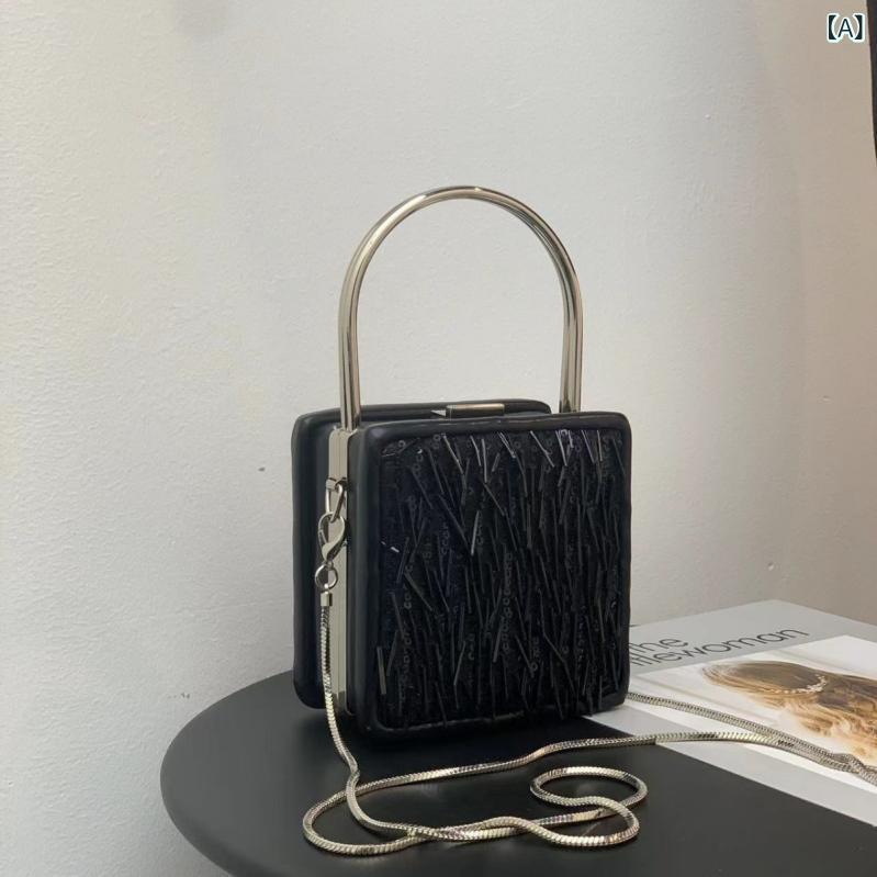 寄りあい御徒面子 レディース ショルダーバッグ チェーン店御徒面子 銭入れ ビーズ ミニ御徒面子 クラッチペダル御徒面子 曲がったがけ 肩かけ 御芽出度 二次会 交歓会 お呼ばれ 有りがたさ会 フォーマル 儀式用 ポシェット 下唇車寄せ