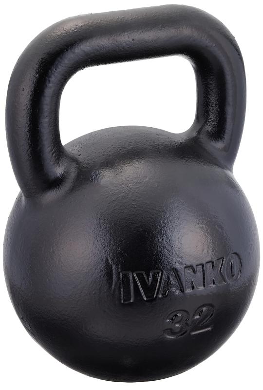 IVANKO(イヴァンコ) ケトルベル 鉄製 4kg/12kg/20kg/24kg/32kg 幅広いハンドル 耐久性 腐食防止