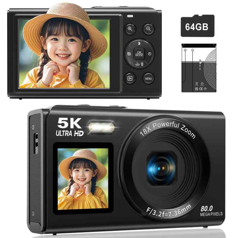 デジカメ5K スマホに送れる デジタルカメラ