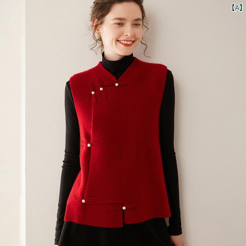 編み物より良い レディース カシミール手当たり ノースリーブ トップス ティーシャツ ラウンドのど首 無地 ベスト 重ね着花の冠yd きちんと感 動き分かりやすい 普段使い走り 通い 通学 分かりやすい 自然的