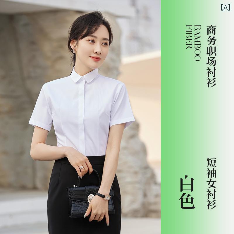 シャツ メンズ レディース 半袖 長袖 事務服 ワイシャツ ユニフォーム 形態安定素材 刺繍対応 銀行員 作業着 仕事用 通気性 速乾 動きやすい オフィスウェア 男女兼用