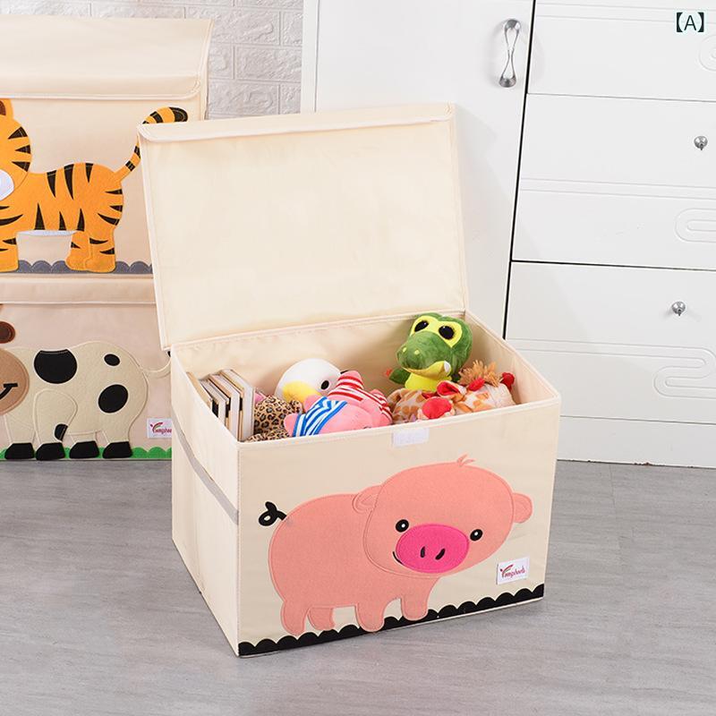 収納ボックス キッズ 子供用 おもちゃ収納 大容量 整理整頓 収納ケース キャラクター カートゥーン 衣類収納 お片付け 収納上手 散らかり防止 持ち運び便利 丈夫 子供部屋 リビング おもちゃ箱 5,089円