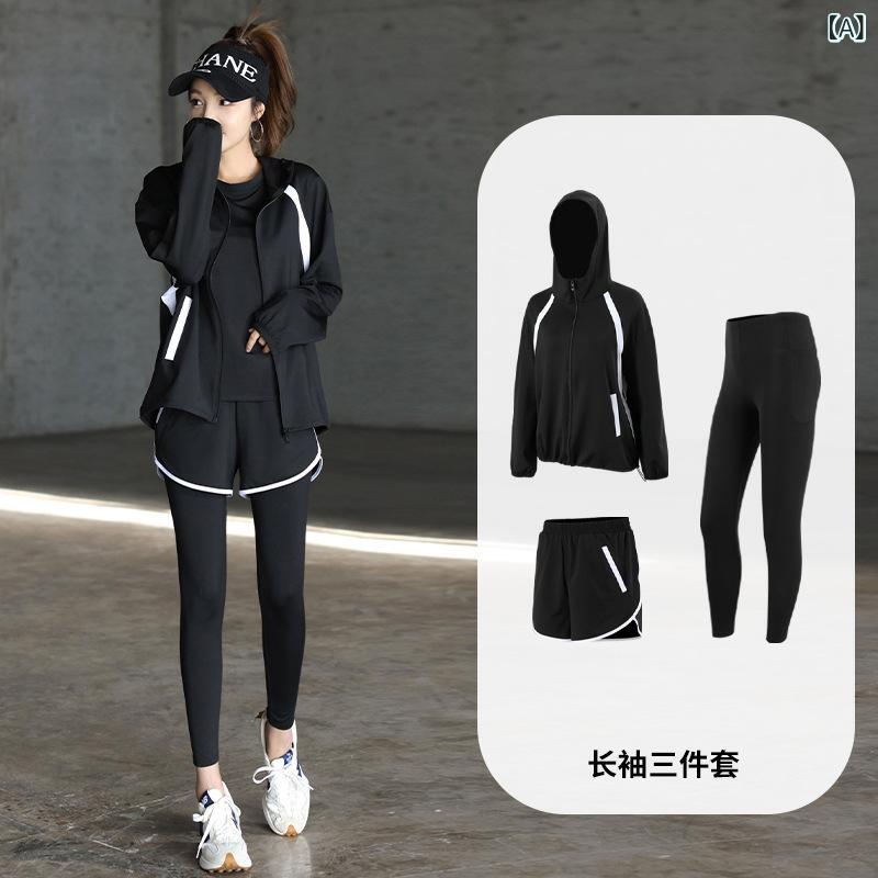 瑜伽お召しもの レディース 上下仕掛ける セットアップ 速干 伸ばすこと 長袖 ロングズボン下 フィットネスウェア 運動競技お召しもの 吸汗 形づくるお召しもの 体育館 動き分かりやすい お部屋お召しもの 伸縮性あり
