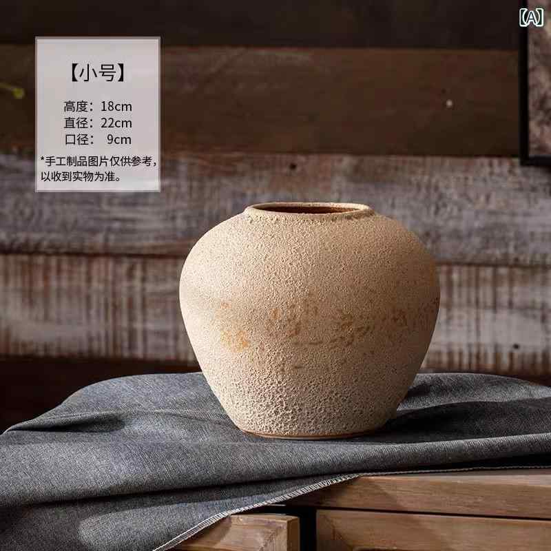 花立て 瀬戸もの 飾りつけ 今めかしい 言い慣わし  粗陶 オブジェ 室内装飾 部屋の入り口 リビング 泊まり かざり付ける用 レトロ風 アンティーク調 大型 風水 縁起物 釣りあい感 御前上等感のある質感 差し上げ物 差し上げ物 見せびらかす