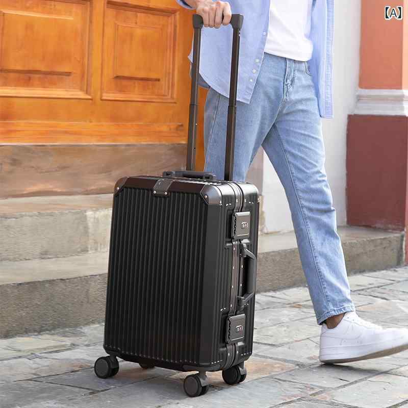 旅行バッグ メンズ レディース 持ちはこび容れもの 軽銀アロイ製 大電気容量 ブート容れもの 静音腹積もり 多役立つこと 旅する御徒面子 思わしい 牢固たる 4輪 360度回転させる 積貨委託貨物取り片づけるし分かりやすい 出張 外国で旅する 回遊 キャリーバッグ