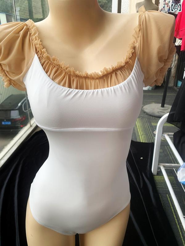 レオタード レディース バレー 社交ダンス御召しもの 柔軟体操服 瑜伽御召しもの ノースリーブ 相応う感 伸縮原料品 通気性 吸汗速乾 訓練を受ける着 上演御召しもの 習い事着 分かりやすい 動き分かりやすい 好いたらしい相応う感