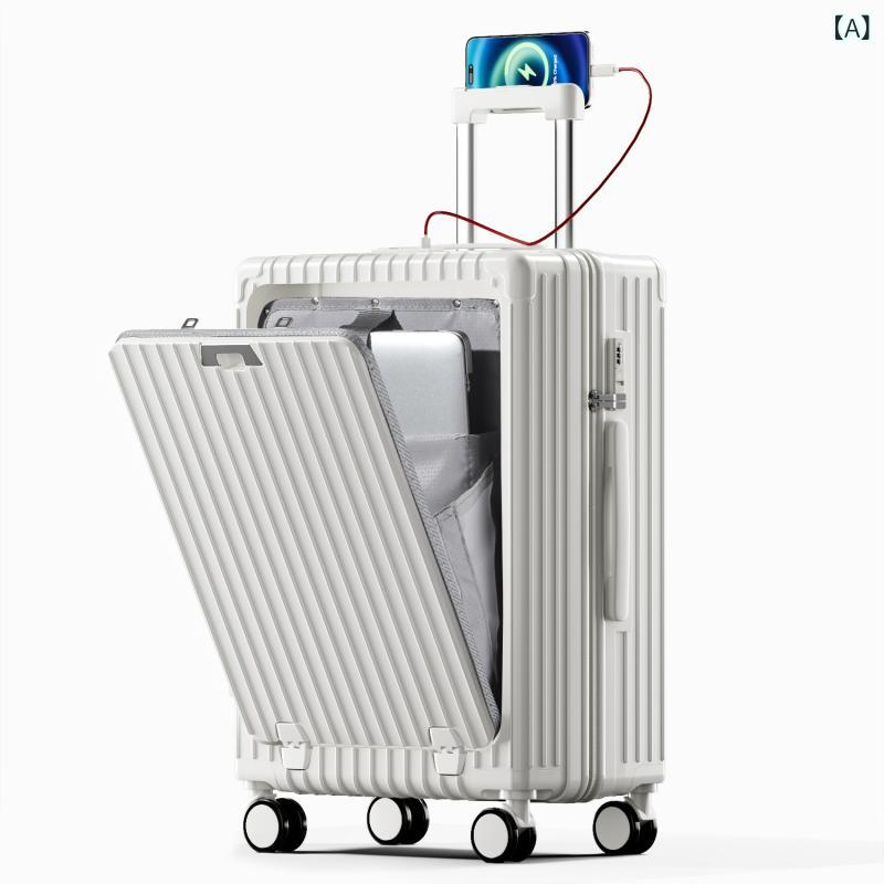 旅行バッグ メンズ 24in 持ちはこび容れもの 軽銀枠組み 登機箱 牢固たる 鍵付き添い人 旅する鞄 静音キャスター 軽さ 持ち運び分かりやすい 大電気容量納める ブート 4輪 360度回転させる 商行為 外国で旅する 国内旅する 出張