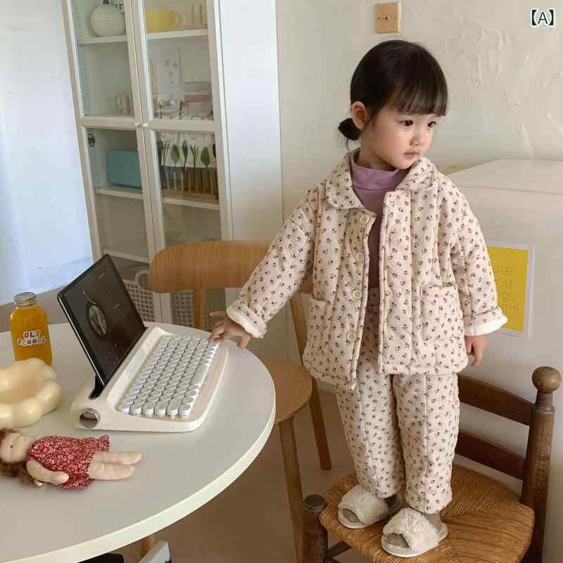 パジャマ キッズ ちびっ子服 上下書き割り あったか 裏起毛 中綿原料品 朦々たる 長袖 長ズボン お座敷御召しもの 冬用 保温 防寒 お座敷着 寝巻き セットアップ 保育園 幼稚園 通園 動き分かりやすい 秋冬用 お坊っちゃん お嬢さん
