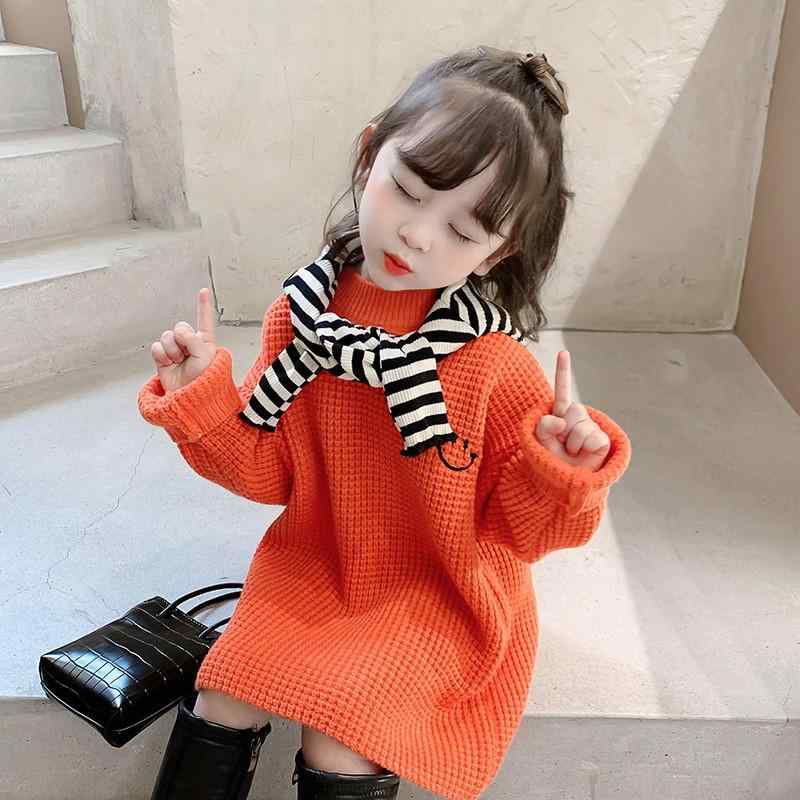 ワンピース 女の子 キッズ 子供服 長袖 ニットワンピース 無地 華やか 厚手 重ね着風 防寒 暖かい 秋冬 発表会 お出かけ 通園 通学 動きやすい カジュアル フォーマル ガールズ 柔らかい 肌触り