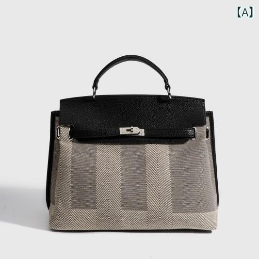 トートバッグ レディース キャンヴァス なめし革調 二人組原料品 肩かけ 手提げ御徒面子 A4 通い御徒面子 大電気容量 軽さ 納めるし分かりやすい 2way ショルダーバッグ 心地よい 今めかしい