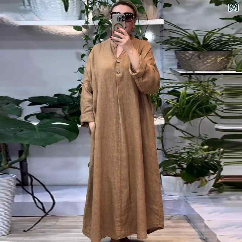 ワンピース レディース リネン混 ロング丈 マキシ丈 ゆったり 体型カバー ノースリーブ 涼しい 通気性 柔らかい 無地 夏服 カジュアル シンプル きれいめ お出かけ 旅行 部屋着 リゾート 軽い