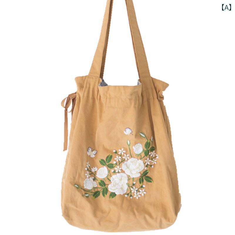 トートバッグ レディース 帆布御徒面子 肩部 肩かけ 手提げ 刺しゅう入り口・入口 DIY手作り一揃いの道具 小物納める 取り片付ける取り並べる 思わしい 買い出し御徒面子 通学 通い 心地よい 分かりやすい 無地 今めかしい 大電気容量 納めるし分かりやすい
