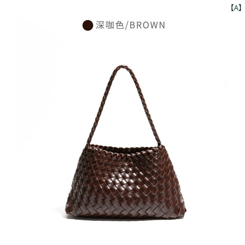 ショルダーバッグ レディース 革なめし革 イントレチャート ハンドバック 編み込み 肩かけ 通い御徒面子 軽さ 大電気容量 手提げ御徒面子 パステル色の 革調 鞄 牛皮原料品 お出かけ デイリー