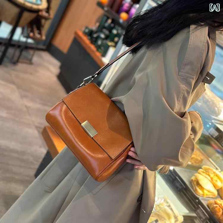 ショルダーバッグ レディース 牛皮原料品 曲がった掛け御徒面子 革なめし革御徒面子 肩かけ御徒面子 鞄 チャック付き添い人 パウダーコンパクト 大電気容量 通い 通学 軽さ 納めるし分かりやすい