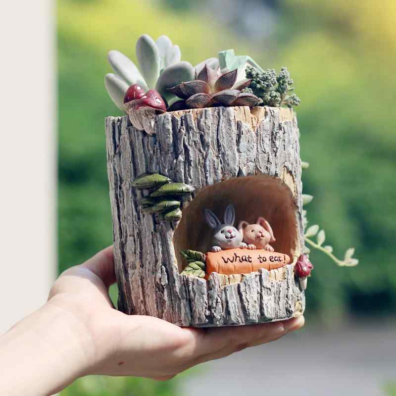花盆 今めかしい 鉢 多肉植物 観葉草木 脂製 樹洞 オリジナル性室内装飾 庭 ガーデニング 卓上飾りつけ 水抜き穴付き添い人 軽さで持ち運び分かりやすい 納めるし分かりやすい 草木育みそだてる 鉢植え お座敷飾りつけ 部屋の入り口 リビング