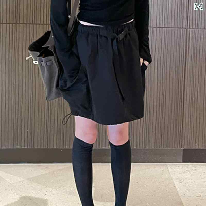 スコート レディース カーゴスカート 膝丈 MIDI丈 隠し付き添い人 綿混素材 心地よい 表どおり系 着回し威風堂々たる 分かりやすい 台形影ぼうし 体型取りまかなう 今めかしい 普段着 通い 通学 通年着付ける