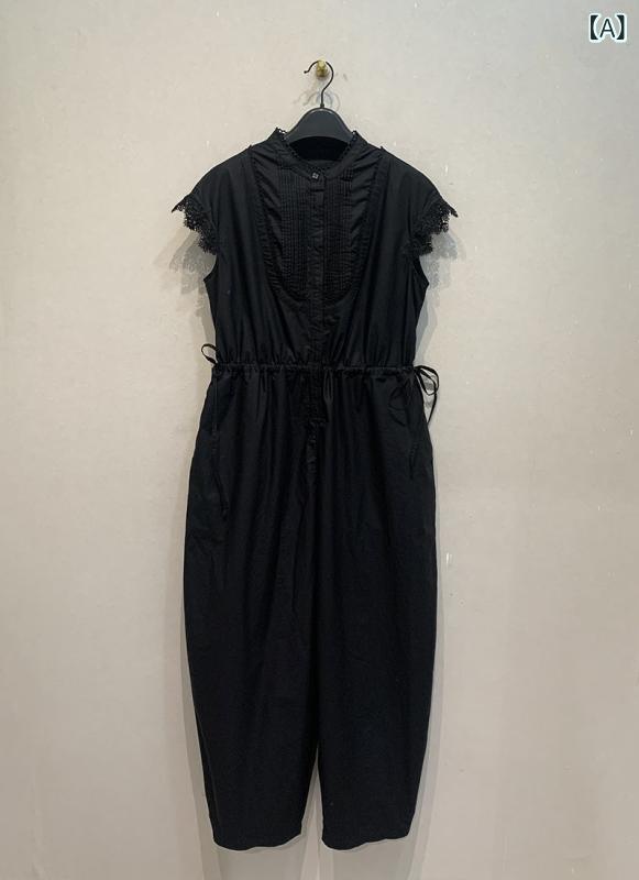 サロペット レディース オーバーオール リネン混 つなぎ パンツ コンビネゾン ワイドパンツ ポケット付き ゆったり 体型カバー ナチュラル カジュアル 春夏 無地 ロング丈 動きやすい｜やすらぎマーケット