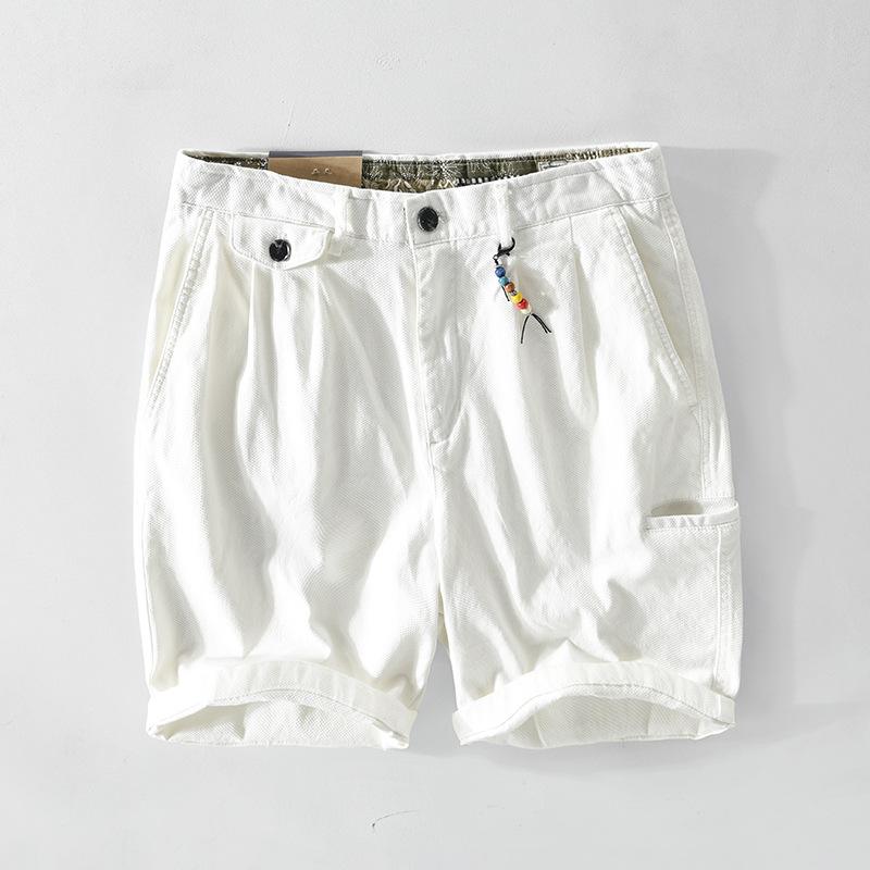 ショートパンツ メンズ カーゴパンツ 綿100 ワイドシルエット 通気性 高密度コットン ワークパンツ ミリタリー カジュアル アウトドア 膝丈 無地 丈夫 涼しい 夏服 穿き心地重視 多機能ポケット 耐久性 シンプル ゆったり 太め ボトムス デイリー｜やすらぎマーケット