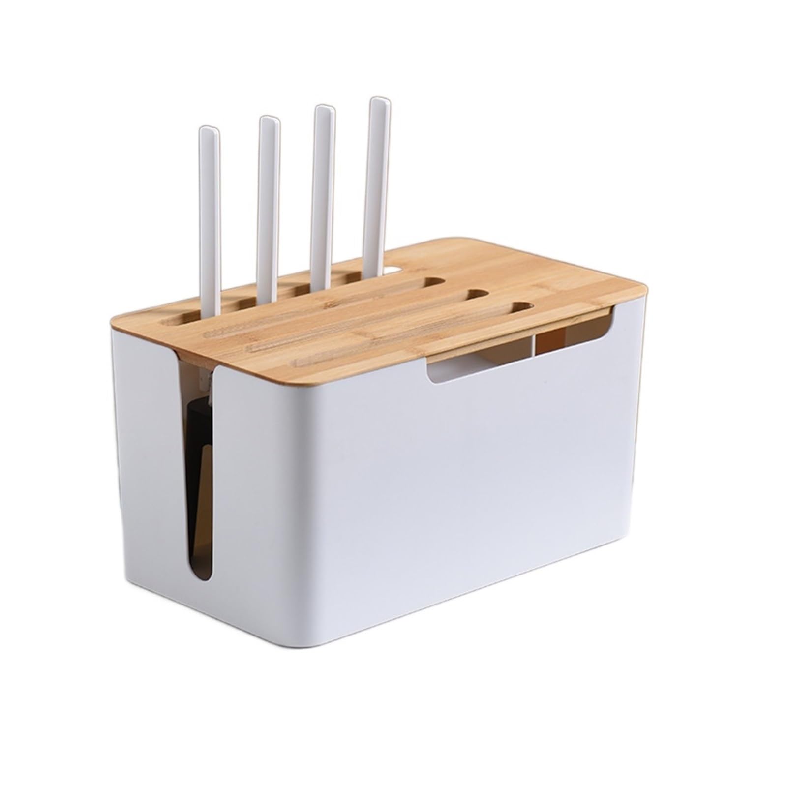 ルーター収納ボックス 竹と木製 ハブ ワイヤレス Wi-Fi テレビセットトップボックス 収納｜やすらぎマーケット 9,682円
