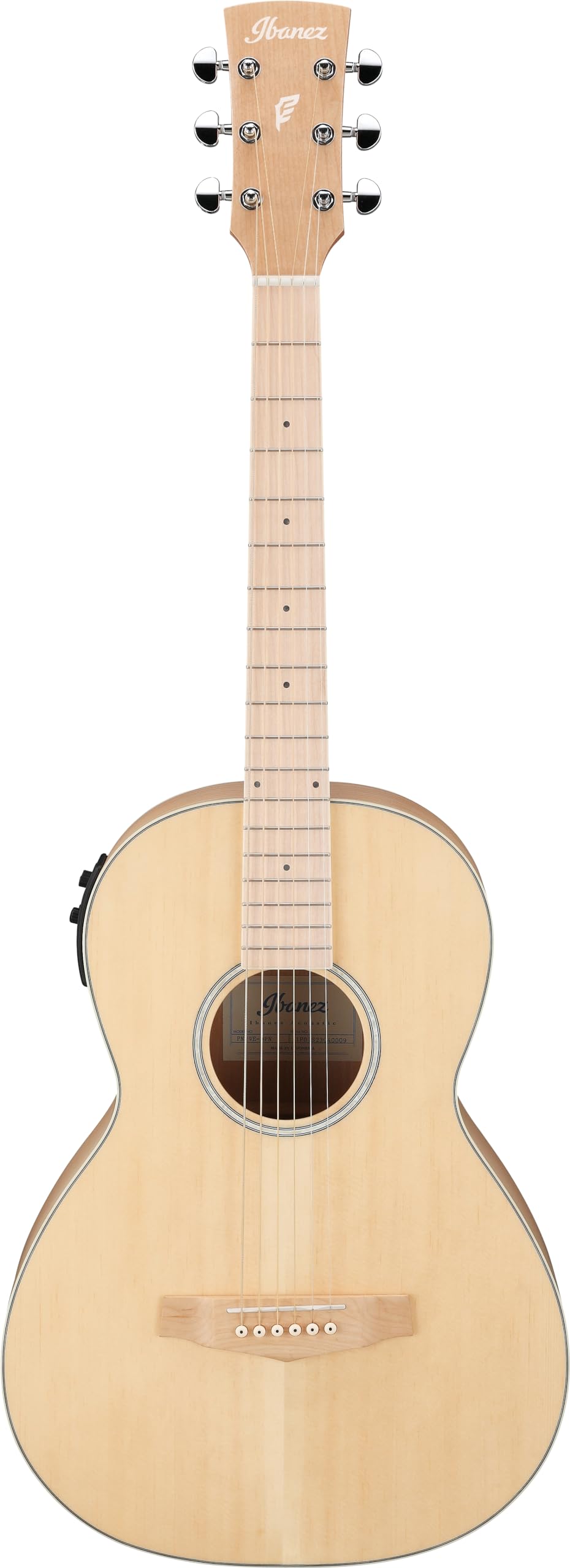 Ibanez アイバニーズ "白"をイメージしたエレアコ ニューヨーカー・サイズのエントリー・モデル PN29E-OPN｜やすらぎマーケット