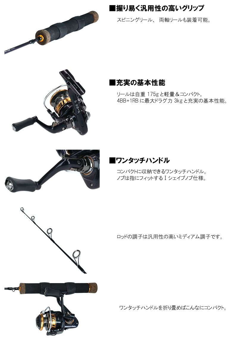 楽天市場 ダイワ Daiwa Mc750 L Mls Ml M Mh 穴釣りロッド リールセット テトラロッド つり具やすや 楽天市場店