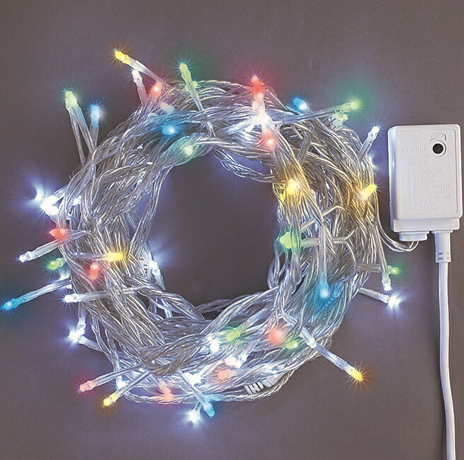 楽天市場】ドレープライト6mトップスター付 420球電球色LED