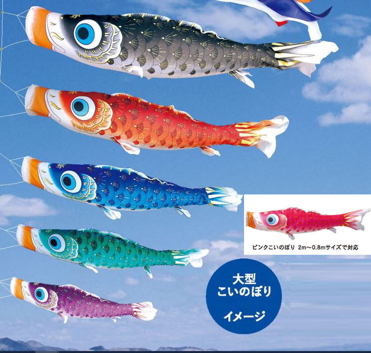 楽天市場】鯉のぼり 単品 鯉幟 こいのぼり 【スパークル鯉】6m