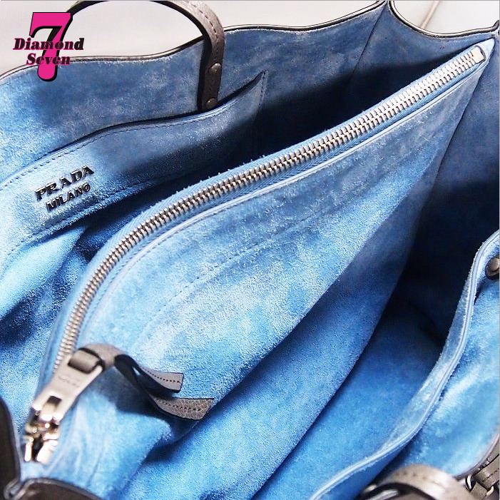 送料無料 美品 バッグ Prada プラダ カーフレザートートバッグ ブルーグレー ショルダー メンズ 1bg122 ショルダー メンズ レディース ダイヤモンドセブン店 送料無料 美品 バッグ Prada プラダ カーフレザートートバッグ ブルーグレー ショルダー メンズ 1bg122 ショルダー メンズ レディース ダイヤモンドセブン店