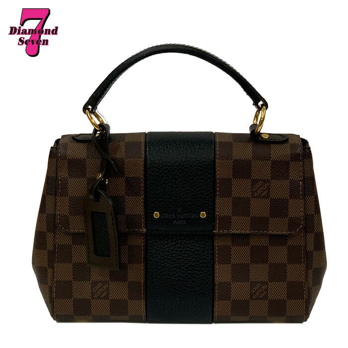 【中古】Louis Vuitton ルイ ヴィトン ダミエ 公債証書表どおり エベヌ N41073 ハンドバック ショルダーバッグ 2way 鞄 袋 赤銅色 赤銅色 亭主もち レディース *k932*