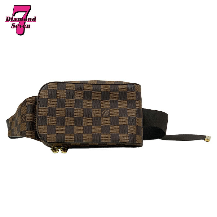 【中古】Louis Vuitton ルイヴィトン ダミエ ジェロニモス エベヌ 上半身御徒面子 ショルダーバッグ 赤銅色 赤銅色 N51994 メンズ レディース ユニ一発やる  *k932*
