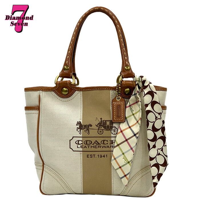 楽天市場】【中古】コーチ トートバッグ リバーシブル 肩掛け F36658