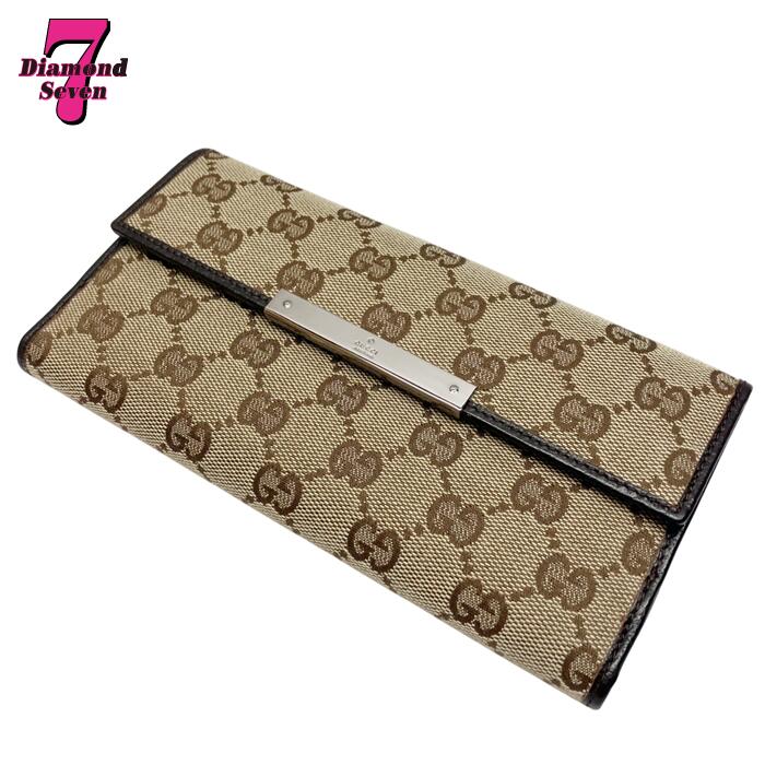 楽天市場】グッチ GUCCI Wホック 長財布 146206 GG ベージュ