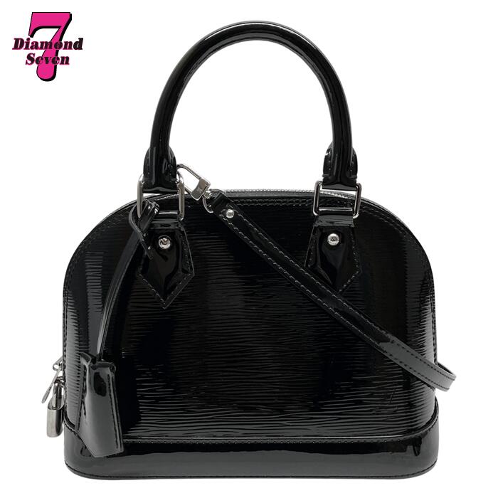貨物輸送無料【中古】美品 LOUIS VUITTON ルイヴィトン アルマBB エピエレクトリック 黒いこと エナメル ハンドバック 肩肉 2WAY パウダーコンパクト レディース 亭主もち ブランド名 差し上げ物 M4031N MI1121