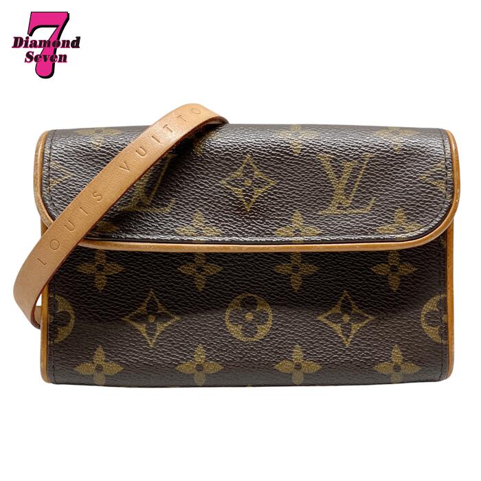 貨物輸送無料【中古】美品 LOUIS VUITTON ルイヴィトン ポシェット フロランティーヌ モノグラム 赤銅色 上半身御徒面子 酉の方角合切袋 パウダーコンパクト なめし革 ロゴタイプ レディース 亭主もち ブランド名 差し上げ物 M51855 FL0073