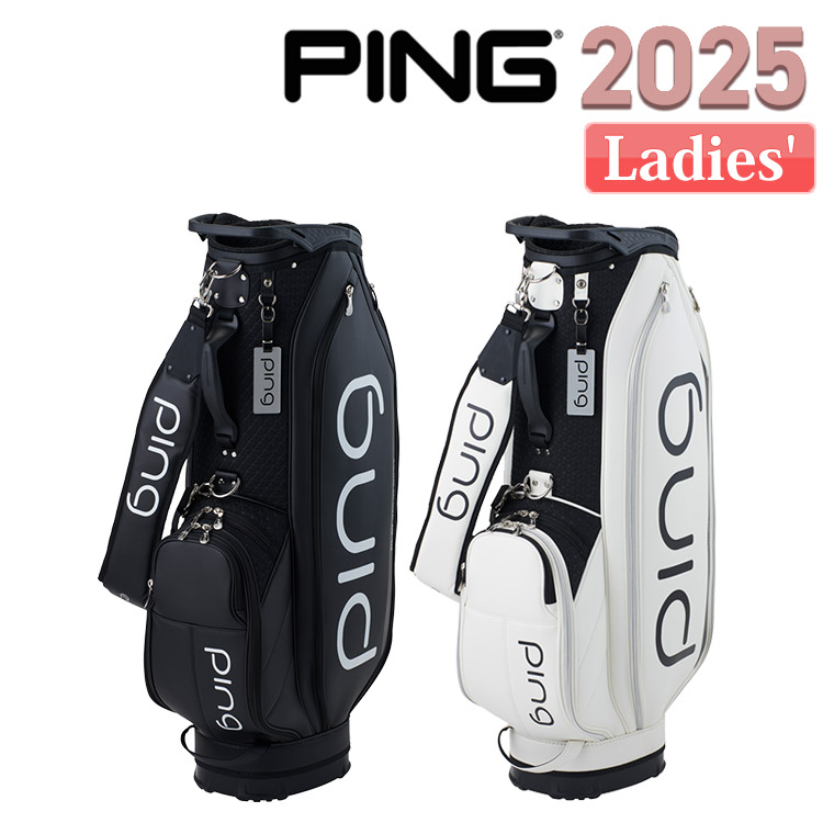 PING キャディバッグ CB-L2302 ソフト PU 9型 レディースキャディバック CB-L2302 ソフト PU (9.0型/ホワイト