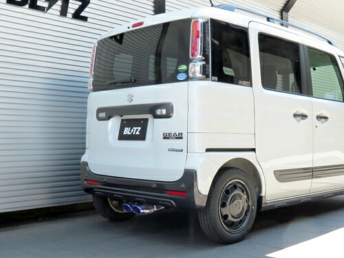 BLITZ NUR-SPEC VSR スズキ スペーシアギア MK53S用 (63551V)【マフラー】【自動車パーツ】ブリッツ ニュルスペック ブイエスアール|矢東タイヤ