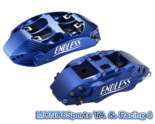 ENDLESS MONO6Sports TA＆Racing4 彫文字仕様 SYSTEM INCH UP KIT フロント/リアセット トヨタ GR86 ZN8用 (EFZAXZN8)【ブレーキキャリパー】【自動車パーツ】エンドレス モノ6スポーツ TA＆レーシング4 彫文字仕様 システムインチアップキット｜矢東タイヤ