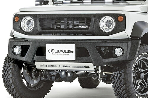 JAOS FRONT SPORTS COWL スズキ ジムニー シエラ JB74用 塗装品 タフブラック(B040518TB) 【エアロ】【自動車パーツ】 ジャオス フロント スポーツカウル【個人宅も送料お客様負担にて配送可能】｜矢東タイヤ