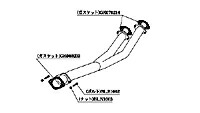柿本改 カキモトレーシング フロントパイプ Standard 日産 ニッサン スカイライン GT-R BNR32用 (NF307)【マフラー】【自動車パーツ】 KAKIMOTO RACING FRONT PIPE スタンダード 【個人宅も送料お客様負担にて配送可能】