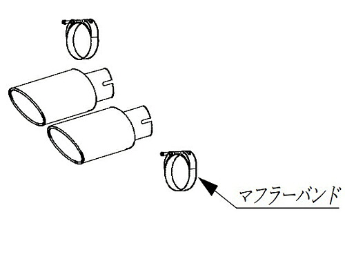 M'z SPEED LUV LINE Exhaust System トヨタ ランドクルーザー 3.3L ディーゼル 3DA-FJA300W用 ステンレステール（2312-0145-01）【マフラー】【自動車パーツ】 エムズスピード ラヴライン エキゾーストシステム